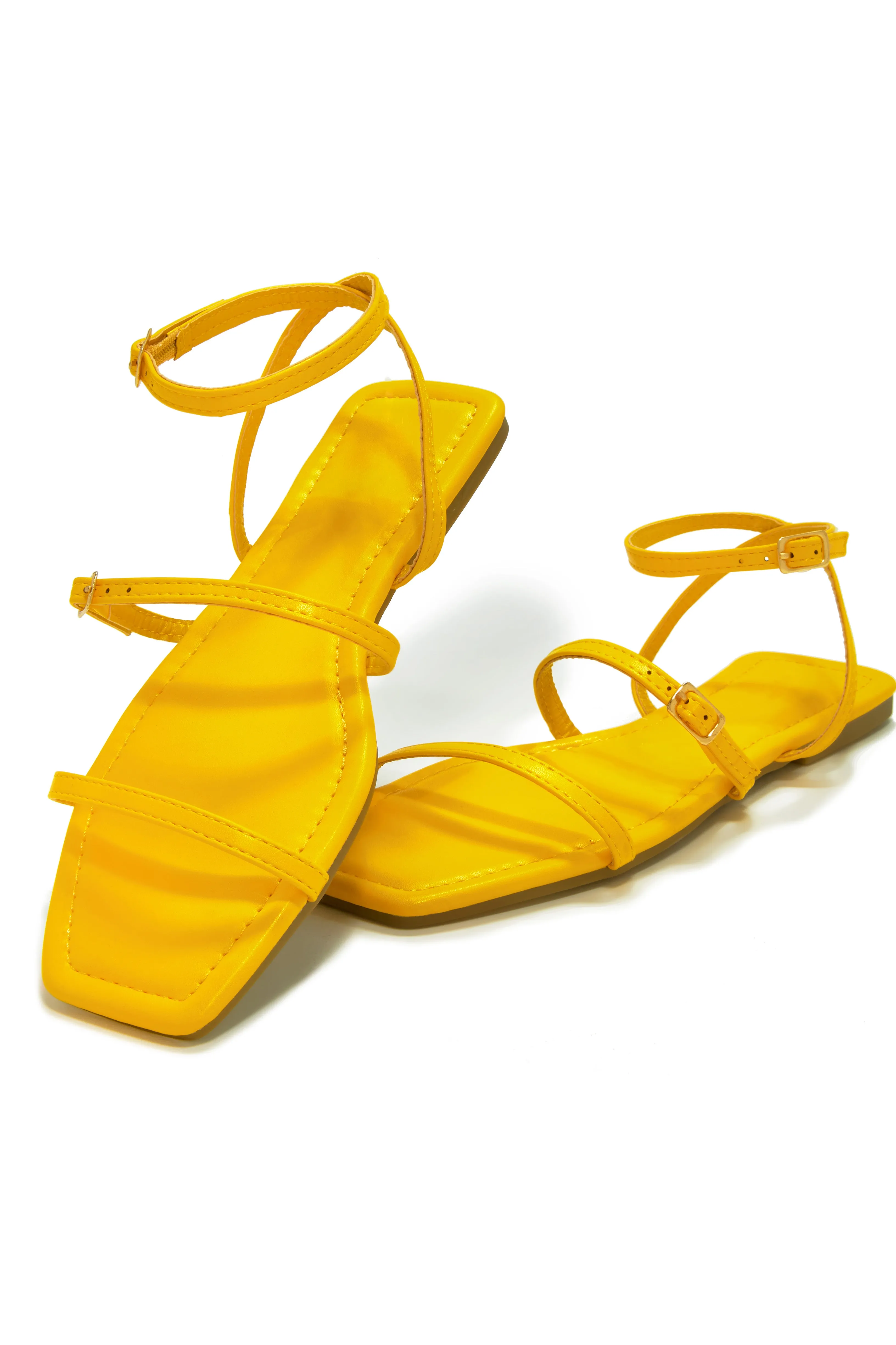 Bali Beach Flat Sandals - Yellow