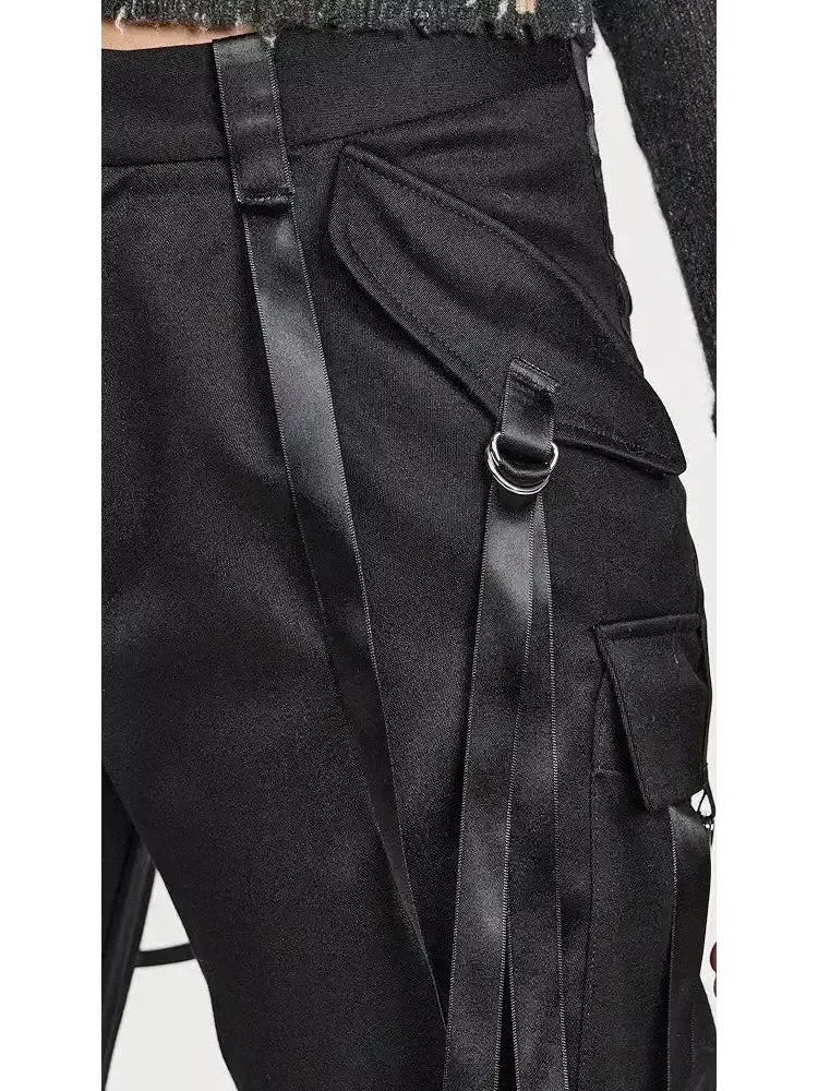 Black Articulated Tuxedo Trousers