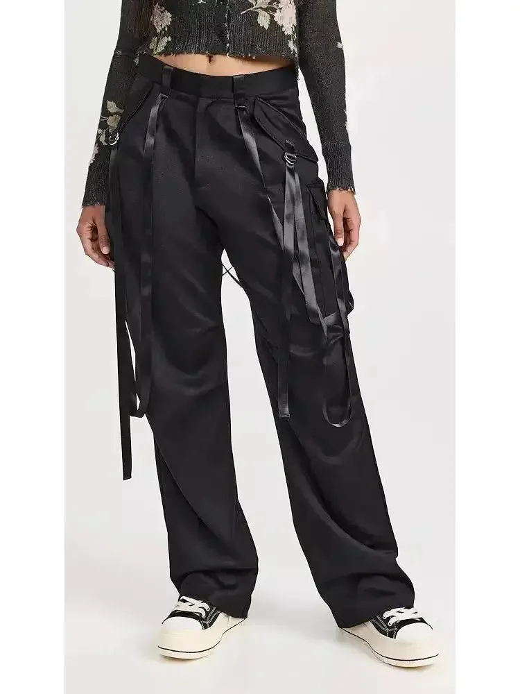 Black Articulated Tuxedo Trousers