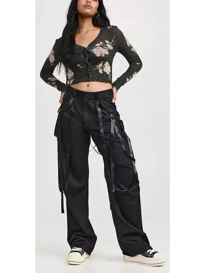 Black Articulated Tuxedo Trousers