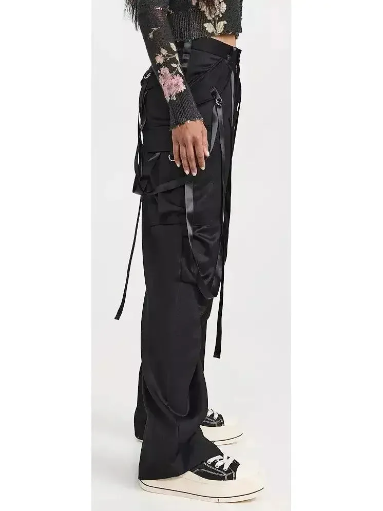 Black Articulated Tuxedo Trousers