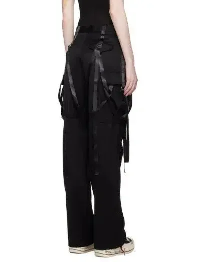 Black Articulated Tuxedo Trousers