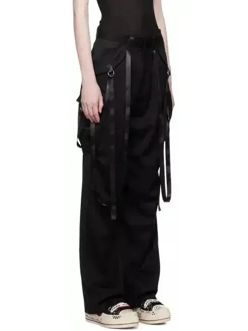 Black Articulated Tuxedo Trousers