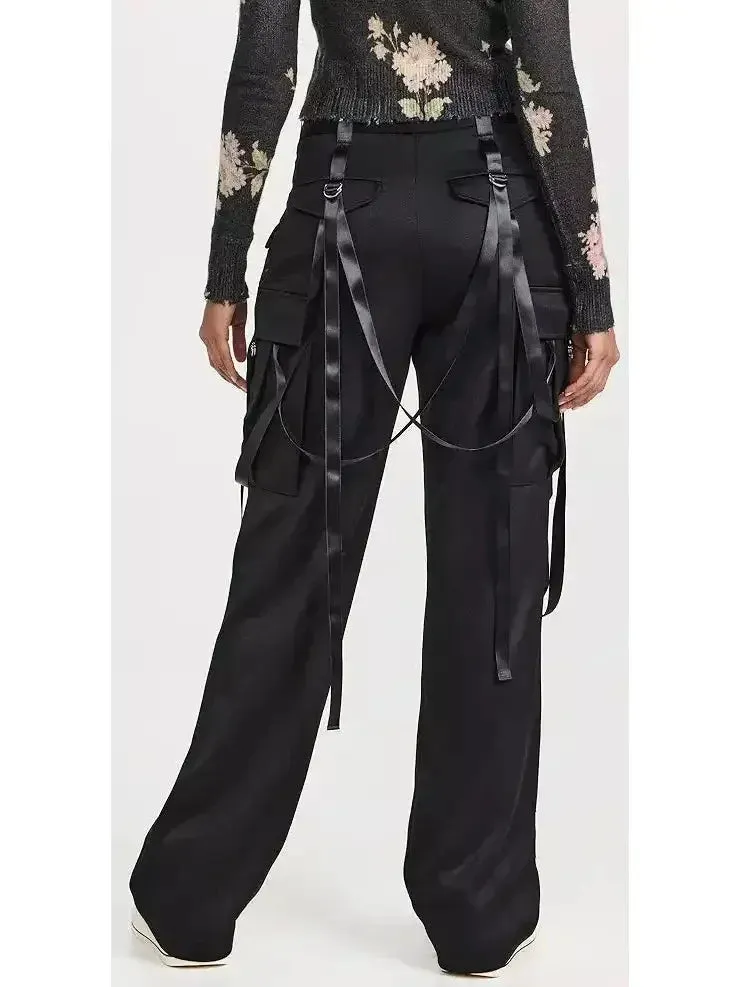 Black Articulated Tuxedo Trousers