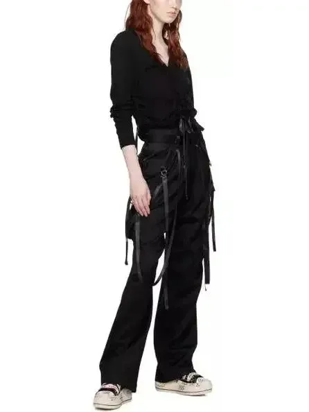 Black Articulated Tuxedo Trousers