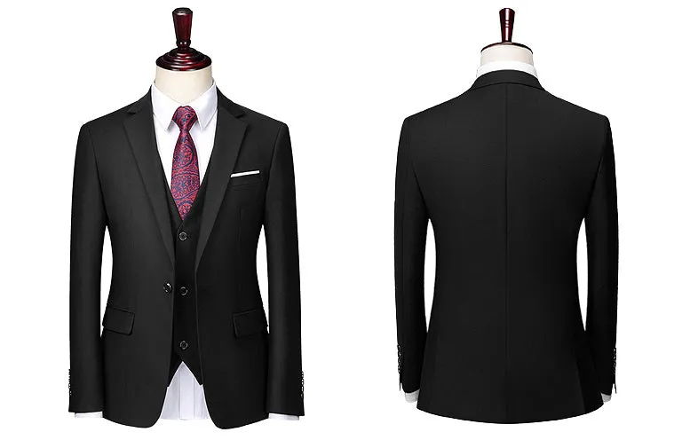 Black Single Button Suit