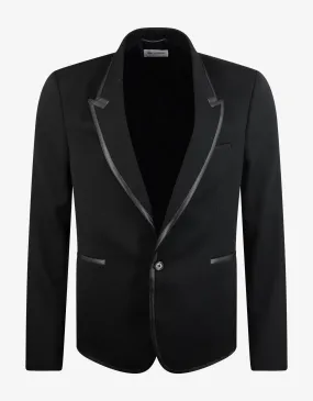 Black Tailored Wool Blazer