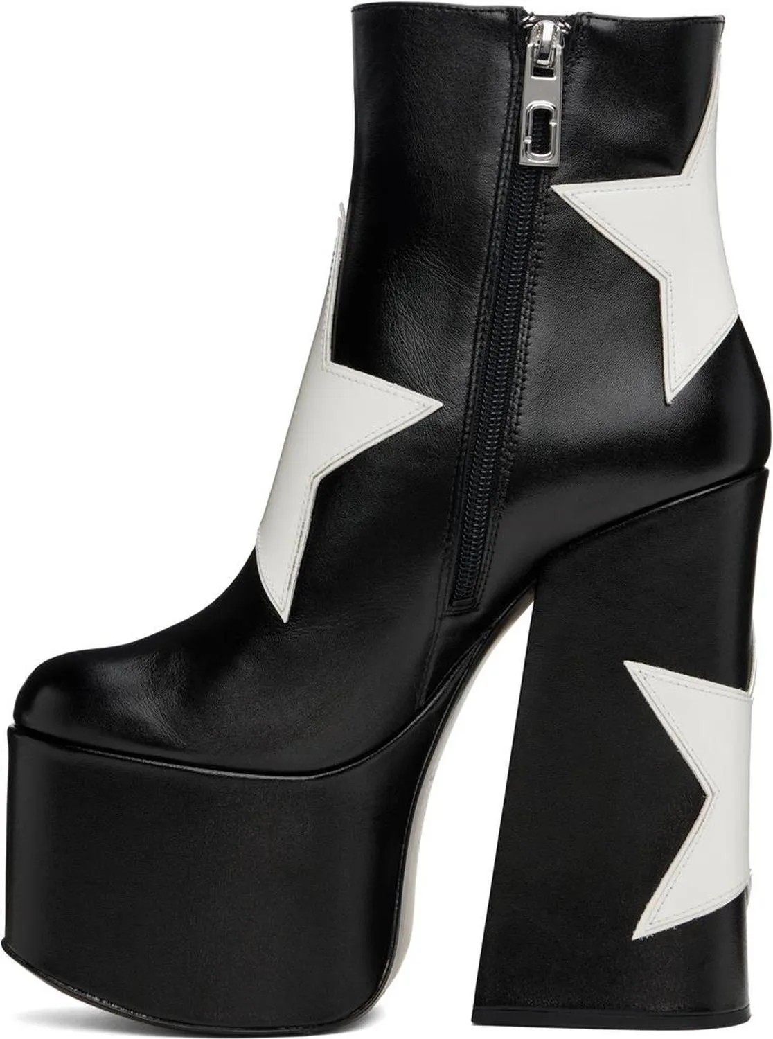 Black 'The Star Patchwork Kiki Platform' Boots