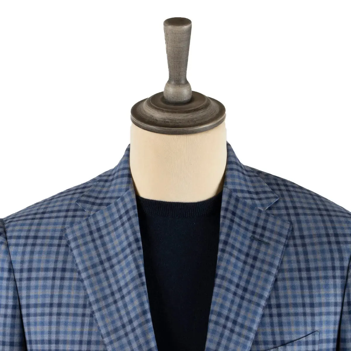 Blue Check Super 130's Pure Wool Jacket