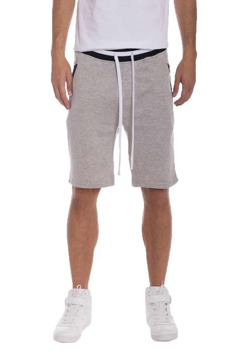 BRANDON FRENCH TERRY SHORTS- GREY