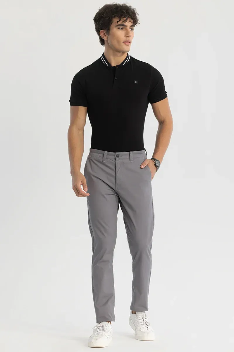 Charcoal Grey Slim Fit Chinos