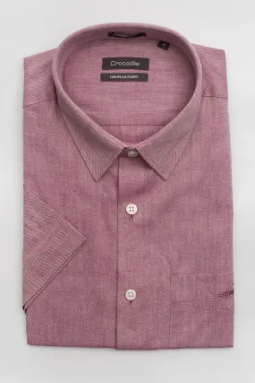 Crocodile Slim Fit HS Shirt Plum