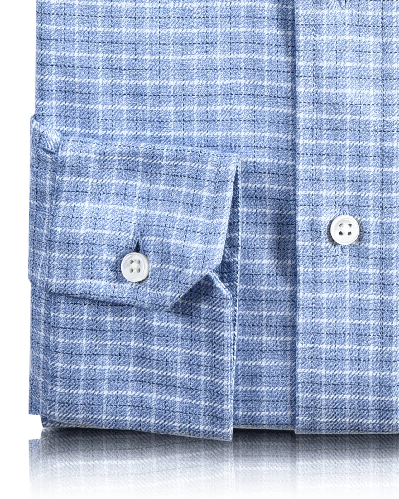 Dark Blue Light Blue & White Tattersall Checks