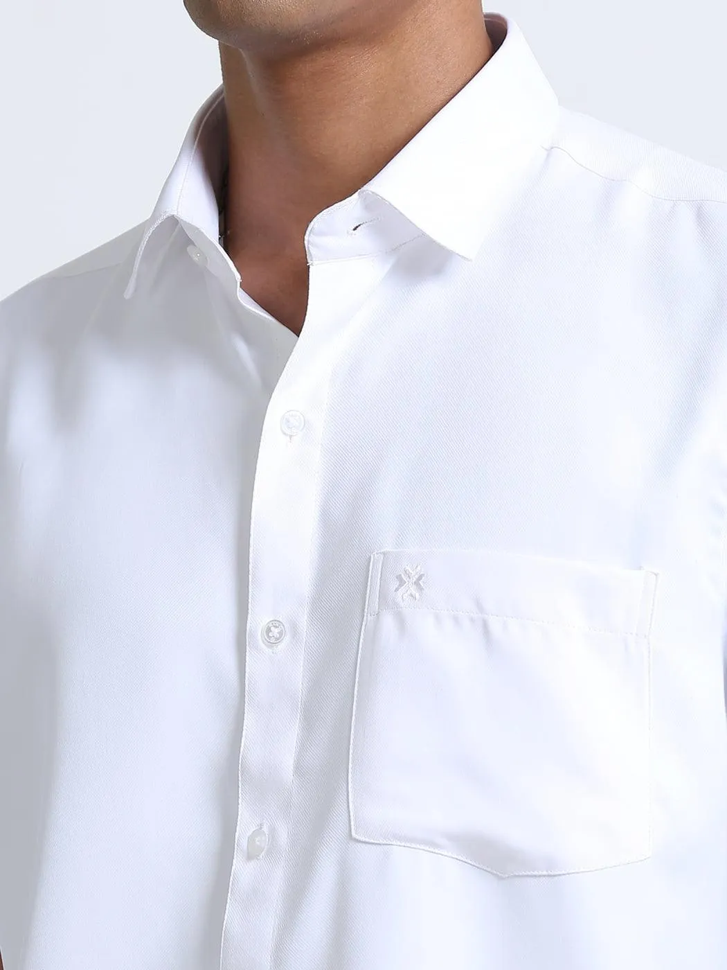 Economic Ginger White Shirt Half Sleeve