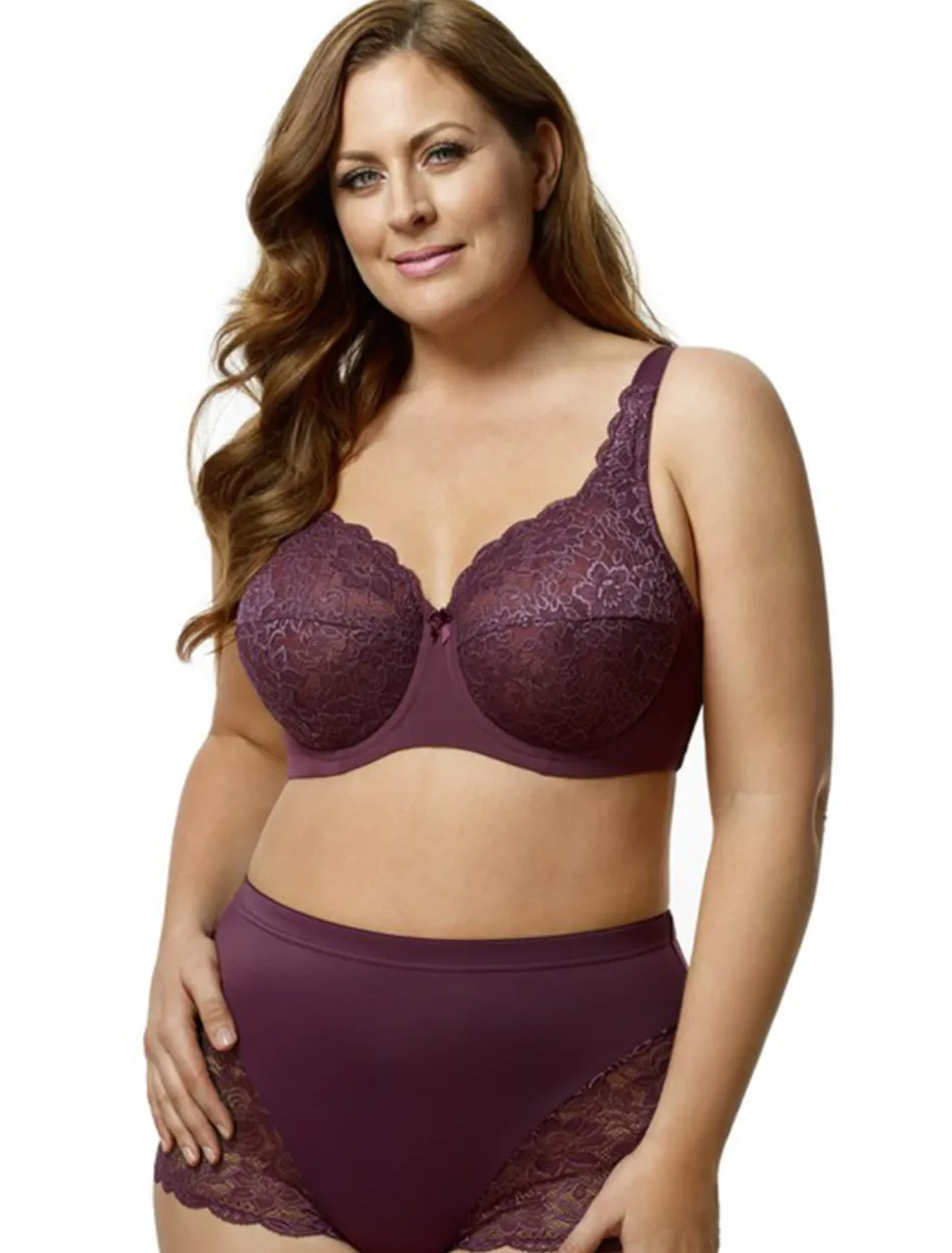 Elila Full Lace Underwire, Plum | Plum Elila Lace Bra 2311