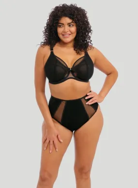 Elomi: Kintai Underwired Plunge Bra Black