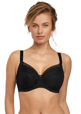 Fantasie Fusion Underwire Full Cup Bra With Side Support Black | Black Bra | Fusion Bra In Black