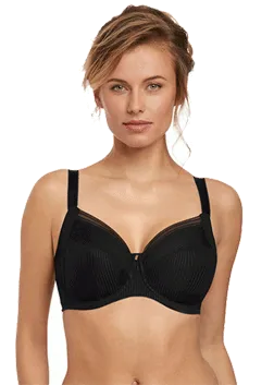 Fantasie Fusion Underwire Full Cup Bra With Side Support Black | Black Bra | Fusion Bra In Black