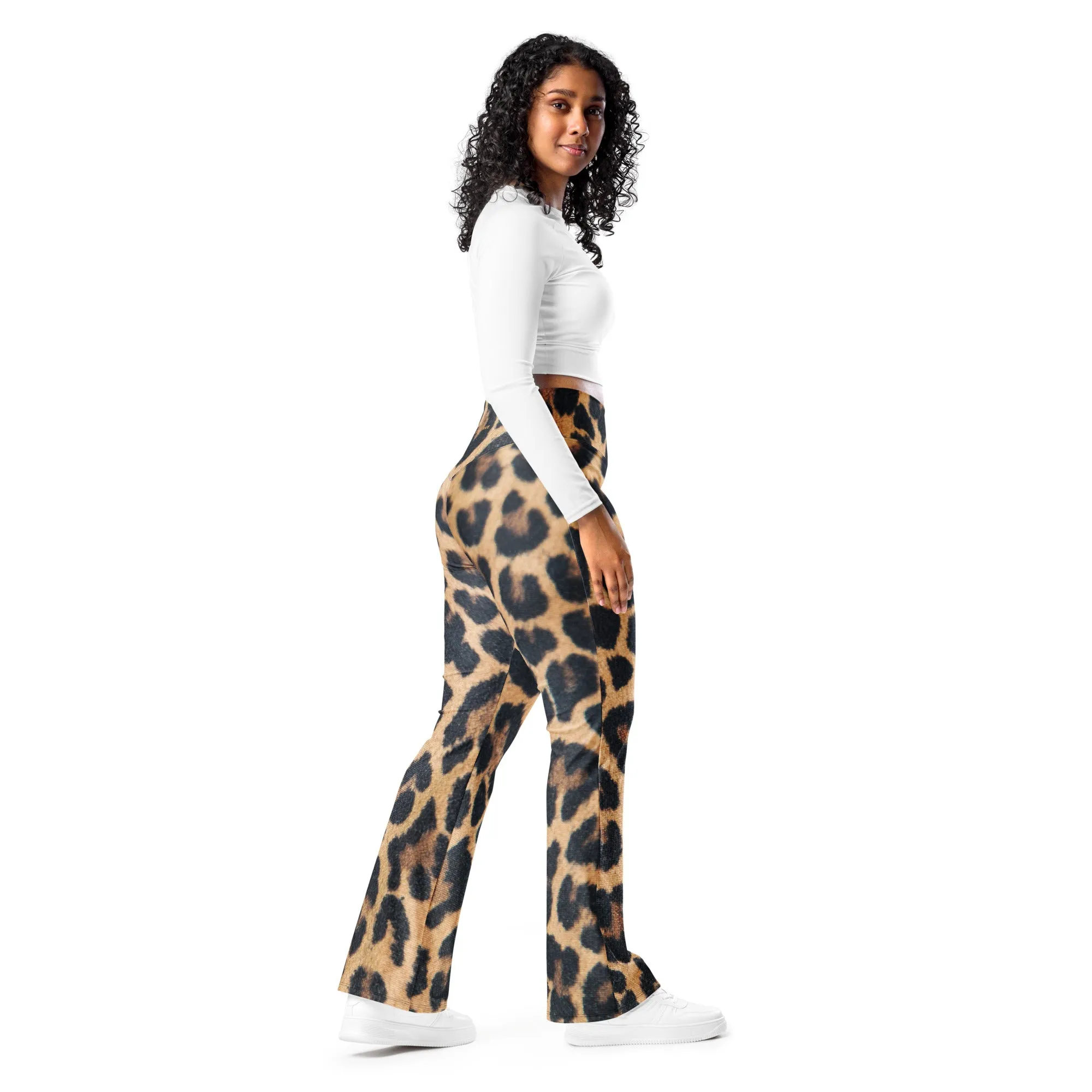 Flare Leggings Leopard Print, lioness-love