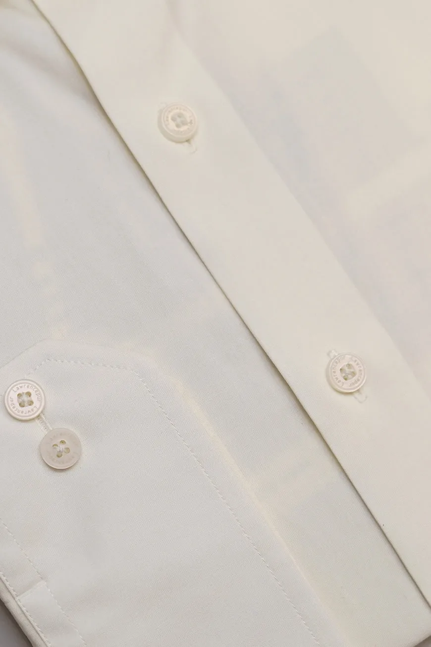 Formal Shirt - Alpha Cream Plain