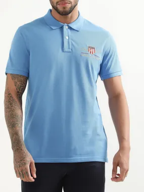 Gant Blue Logo Regular Fit Polo T-Shirt