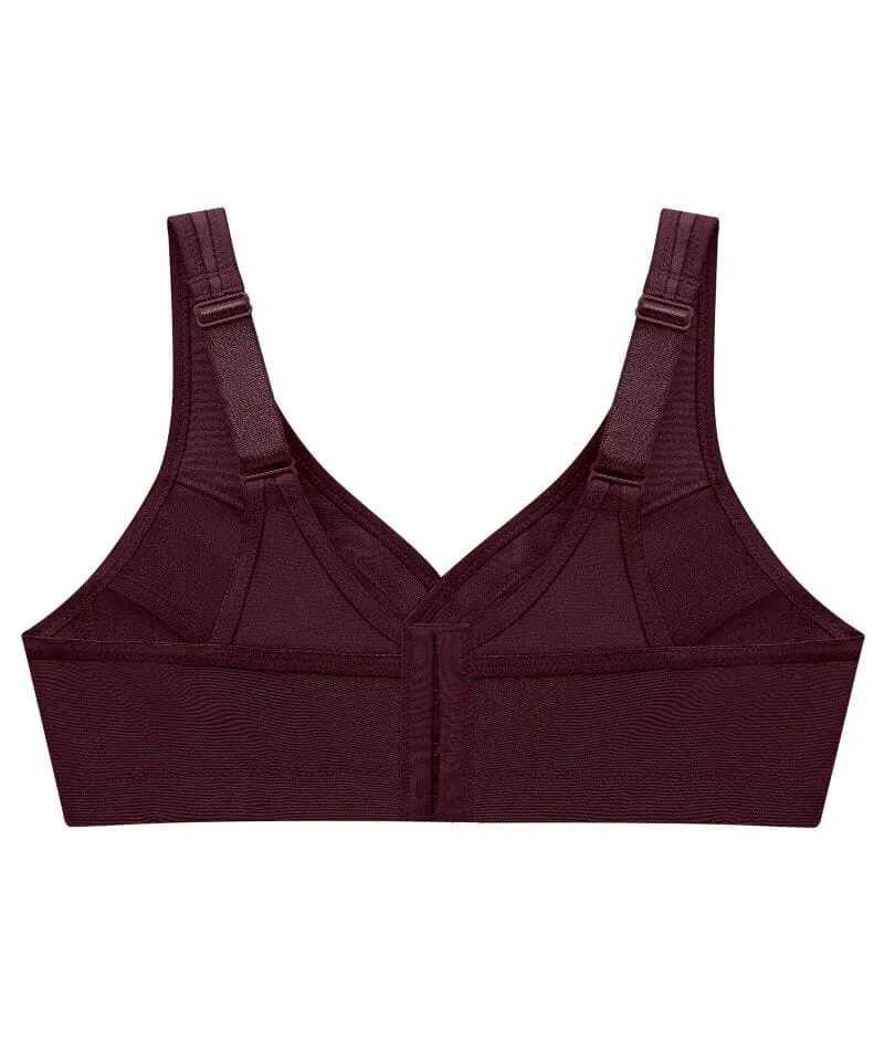 Glamorise Magiclift Active Support Wire-Free Bra - Wine