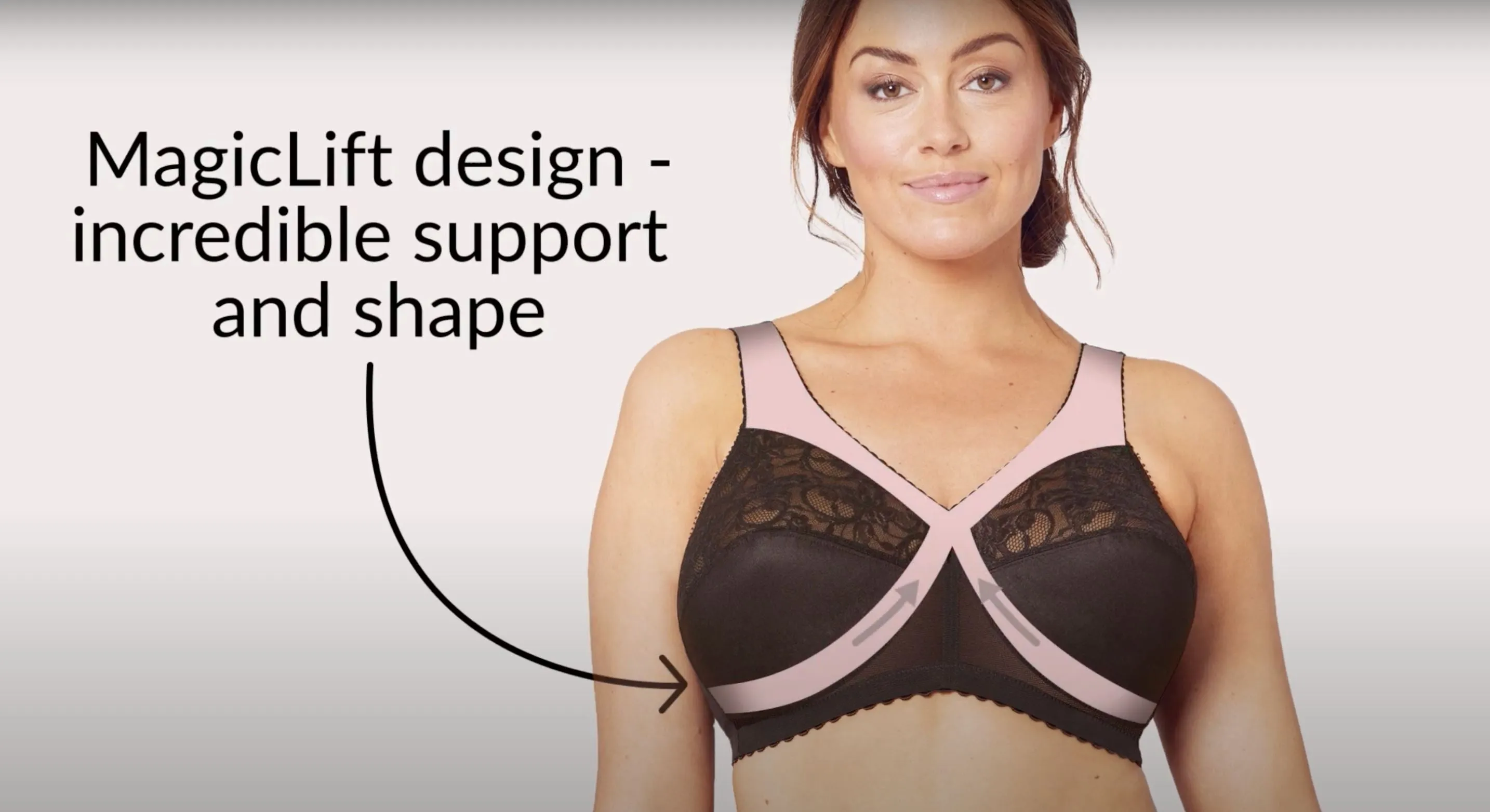 Glamorise Magiclift Original Wire-Free Support Bra - White