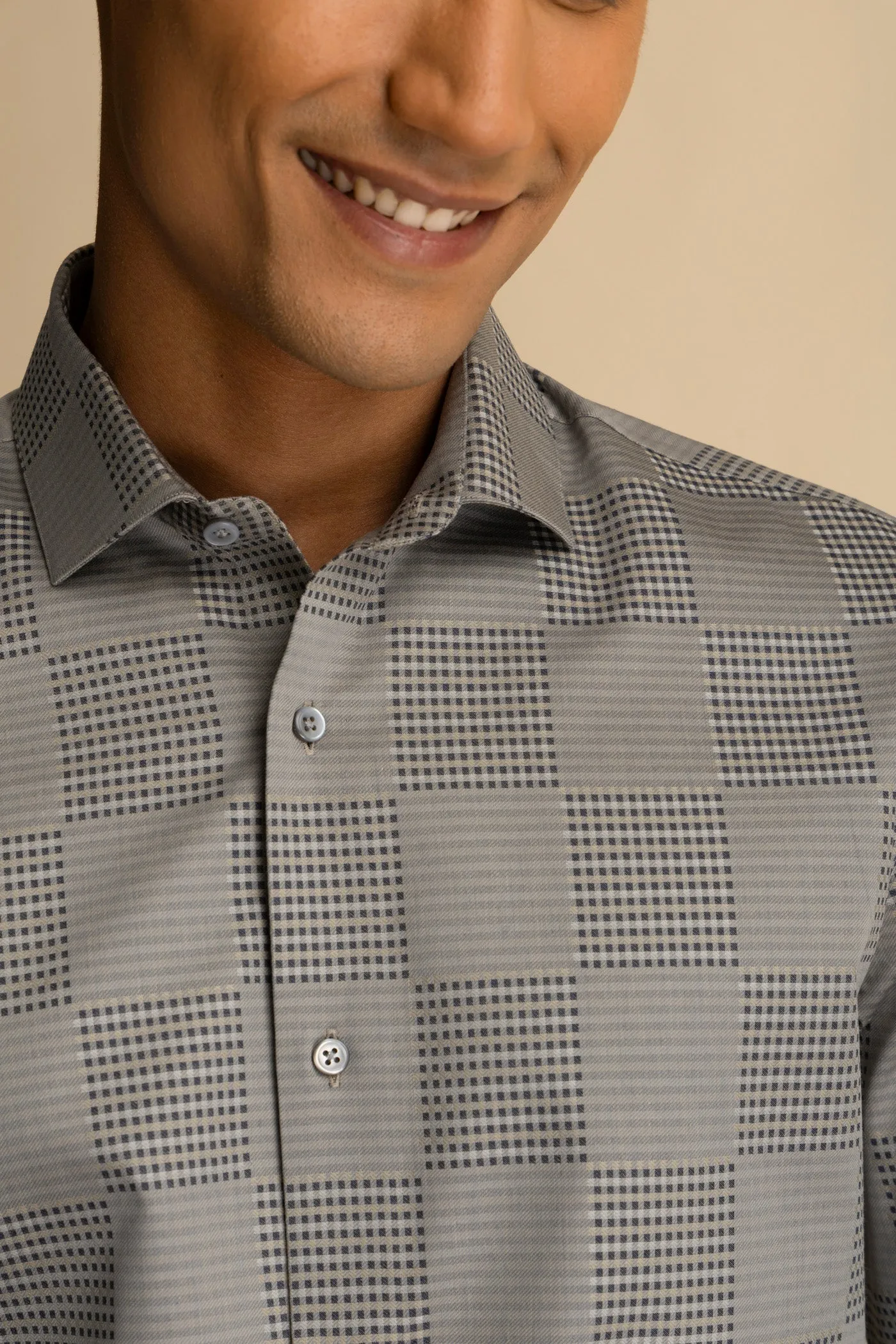 Grey Check Shirt