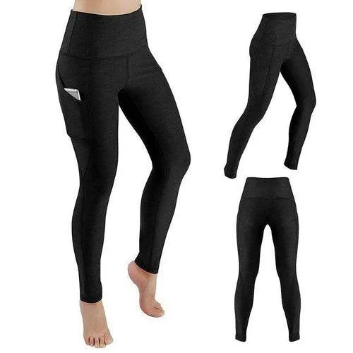 High Waist Elastic Yoga Pants With Pockets