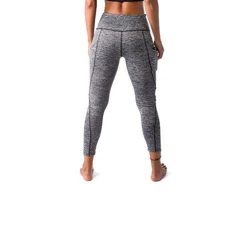 High Waist Elastic Yoga Pants With Pockets