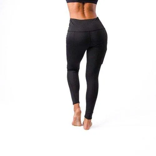 High Waist Elastic Yoga Pants With Pockets