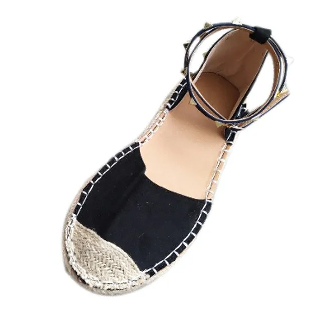 Hot Summer Women Fashion Round Flat Ankle