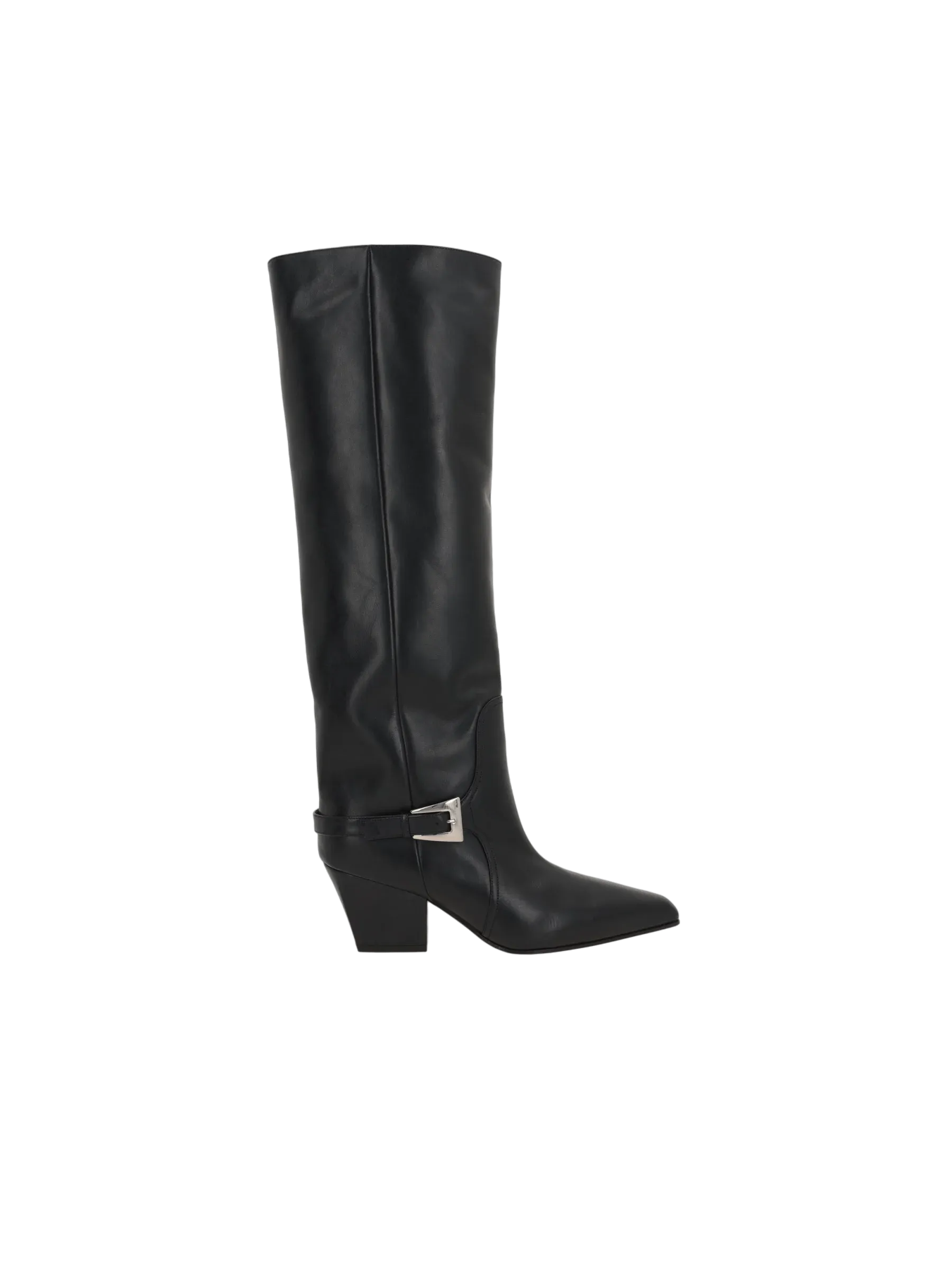 Jane Buckle Leather Boots