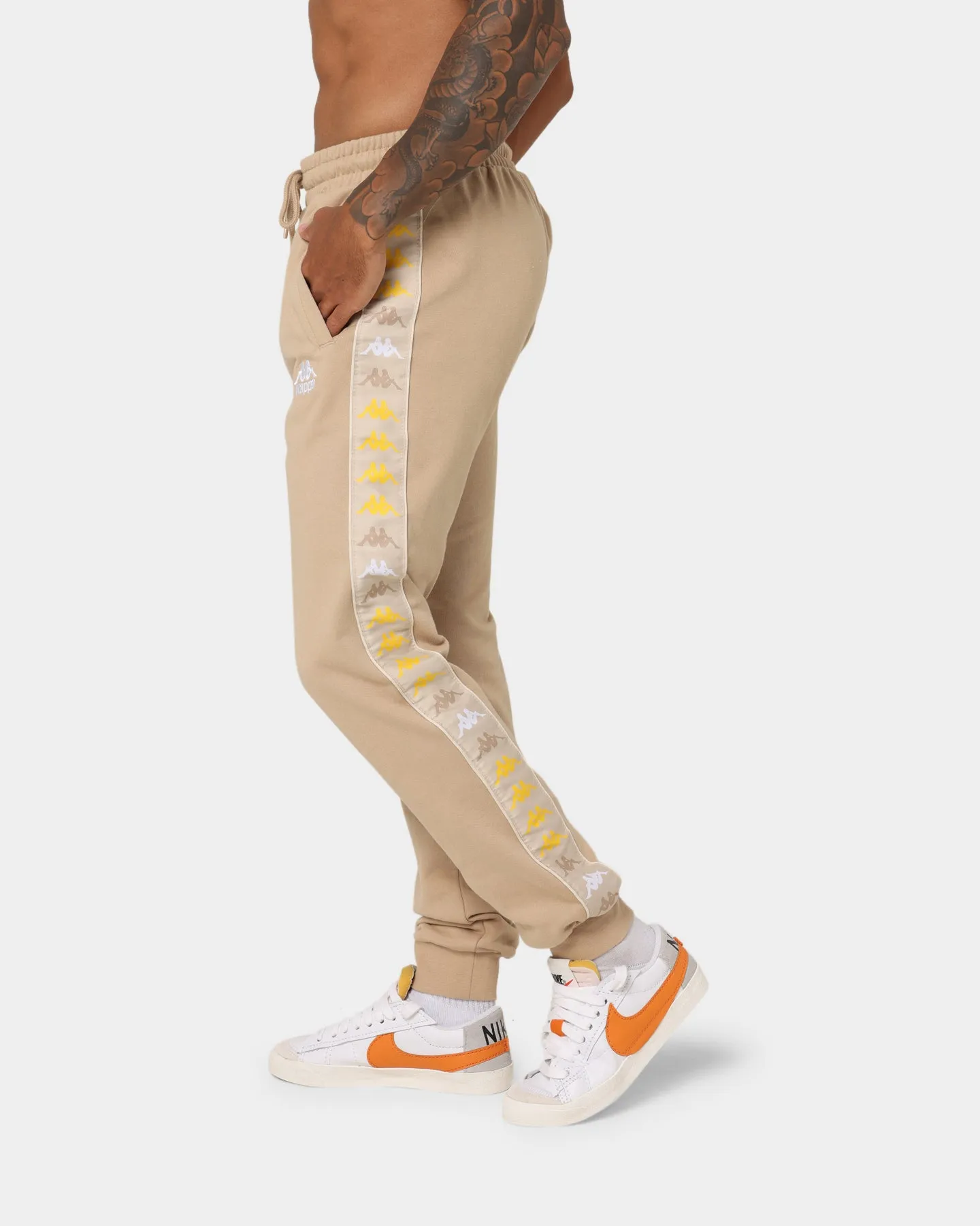 Kappa 222 Banda Alanz 3 Track Pants Beige Irish/Beige