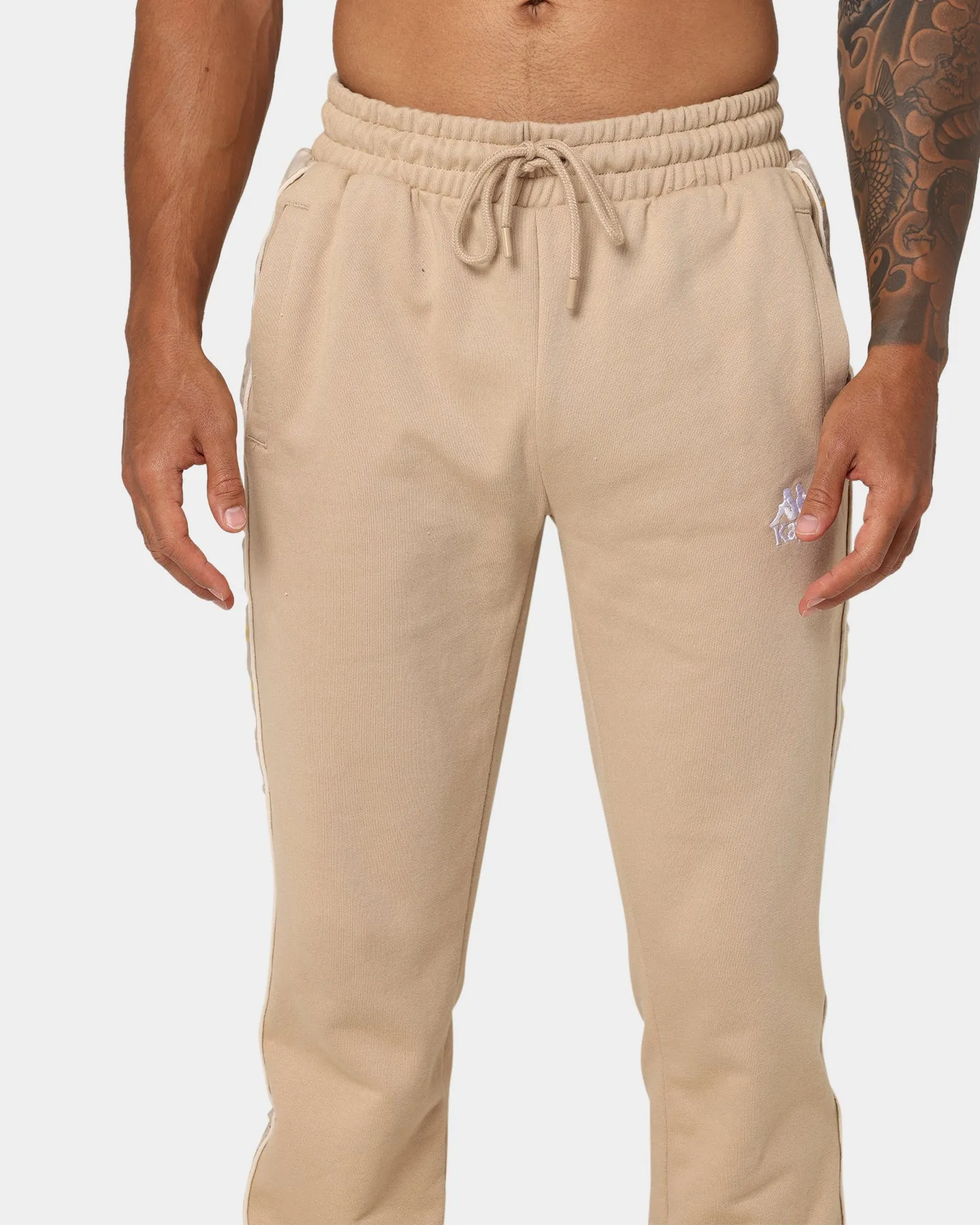 Kappa 222 Banda Alanz 3 Track Pants Beige Irish/Beige