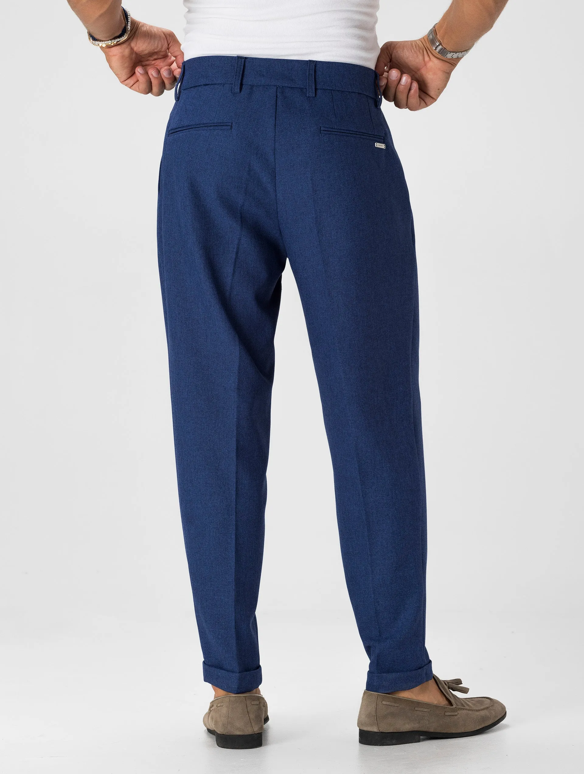 KENJI FORMAL PANTS IN BLUE