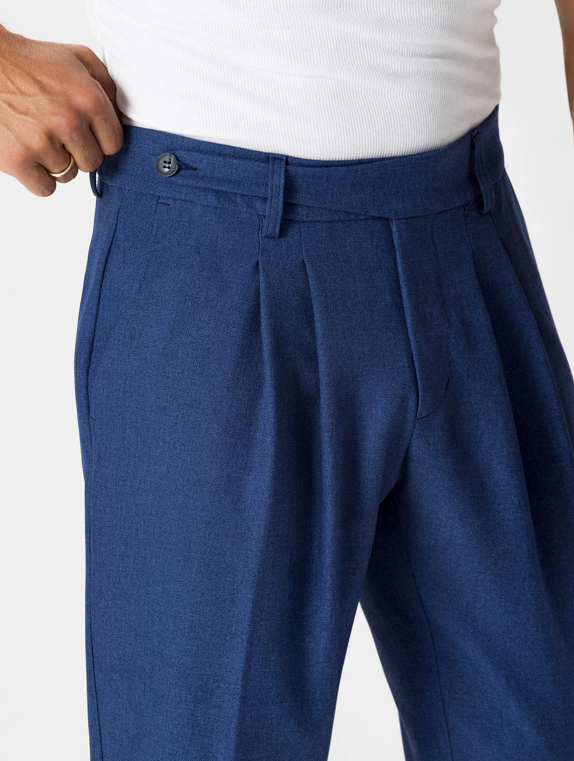 KENJI FORMAL PANTS IN BLUE