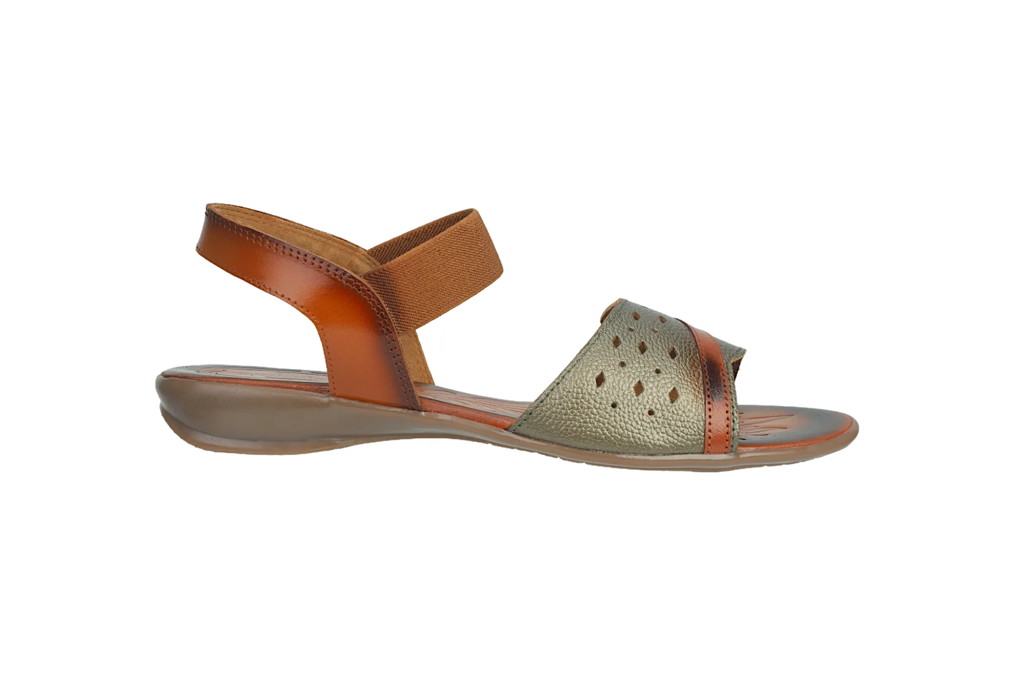 LADIES FLAT LEATHER SANDAL 996065