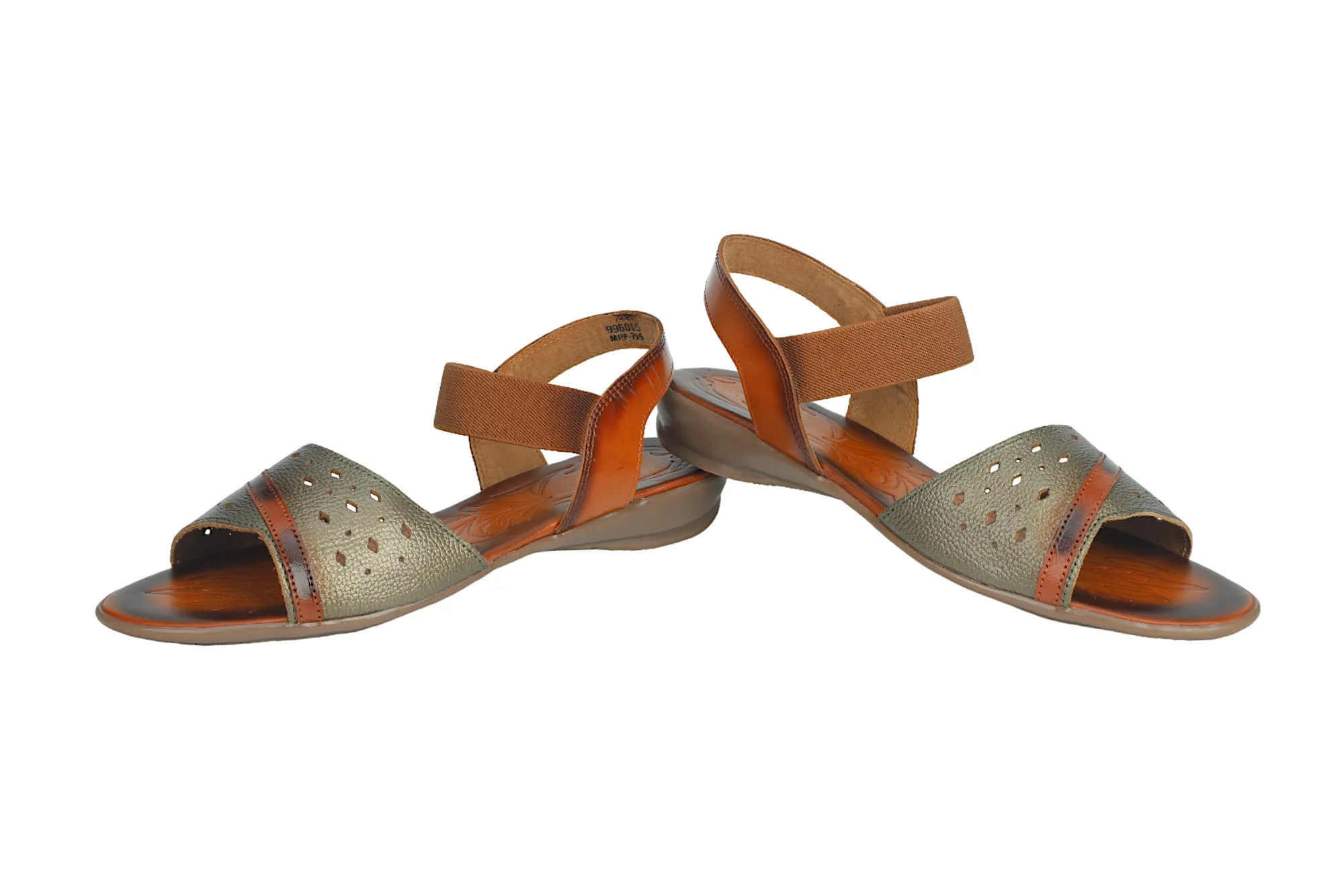 LADIES FLAT LEATHER SANDAL 996065