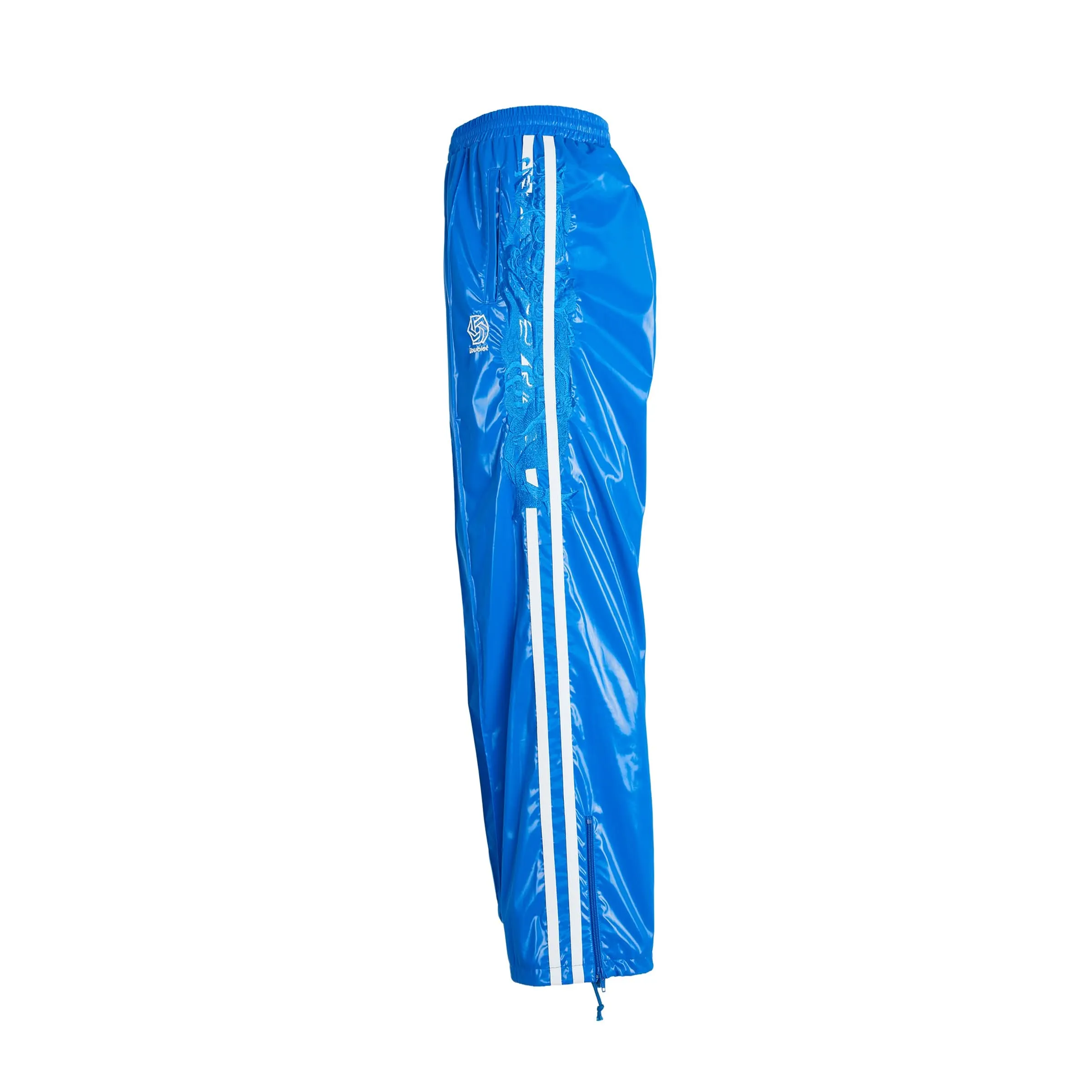 Laminate Track Pants in Blue