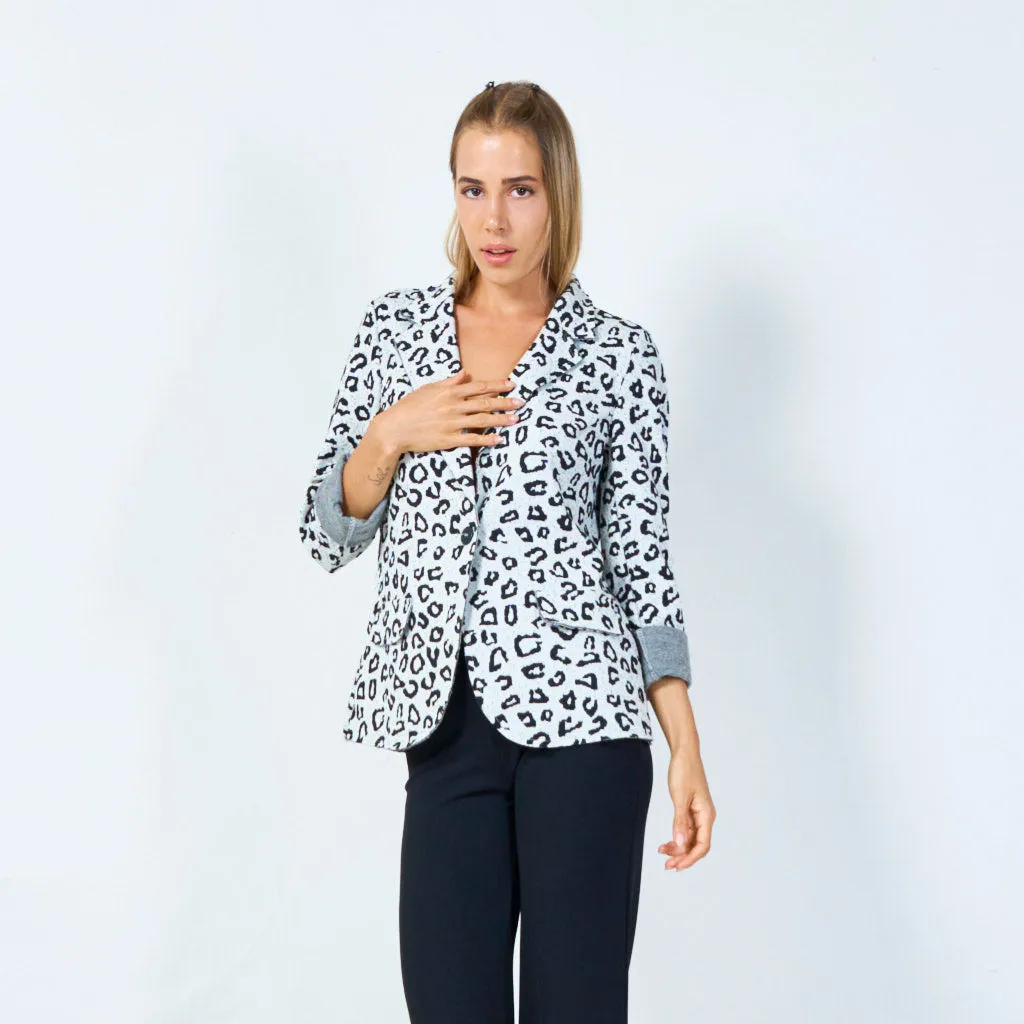 Leopard print blazer wholesale