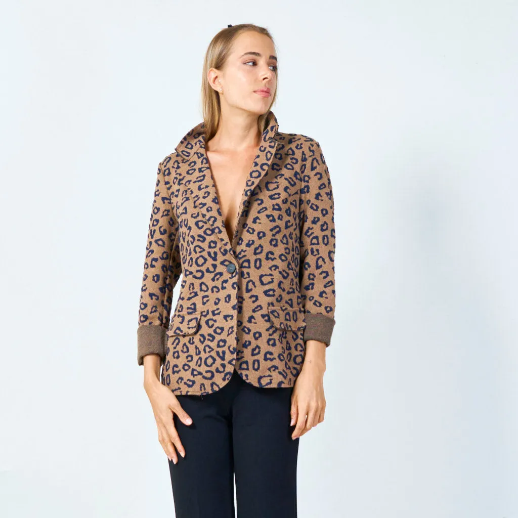 Leopard print blazer wholesale