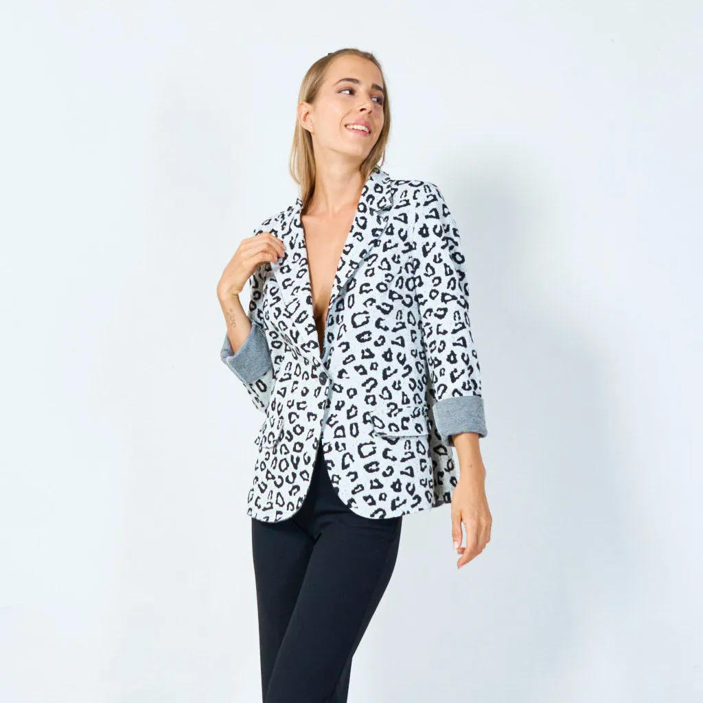 Leopard print blazer wholesale