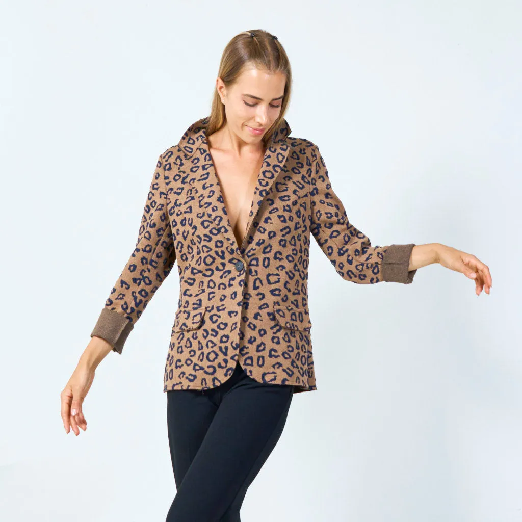 Leopard print blazer wholesale