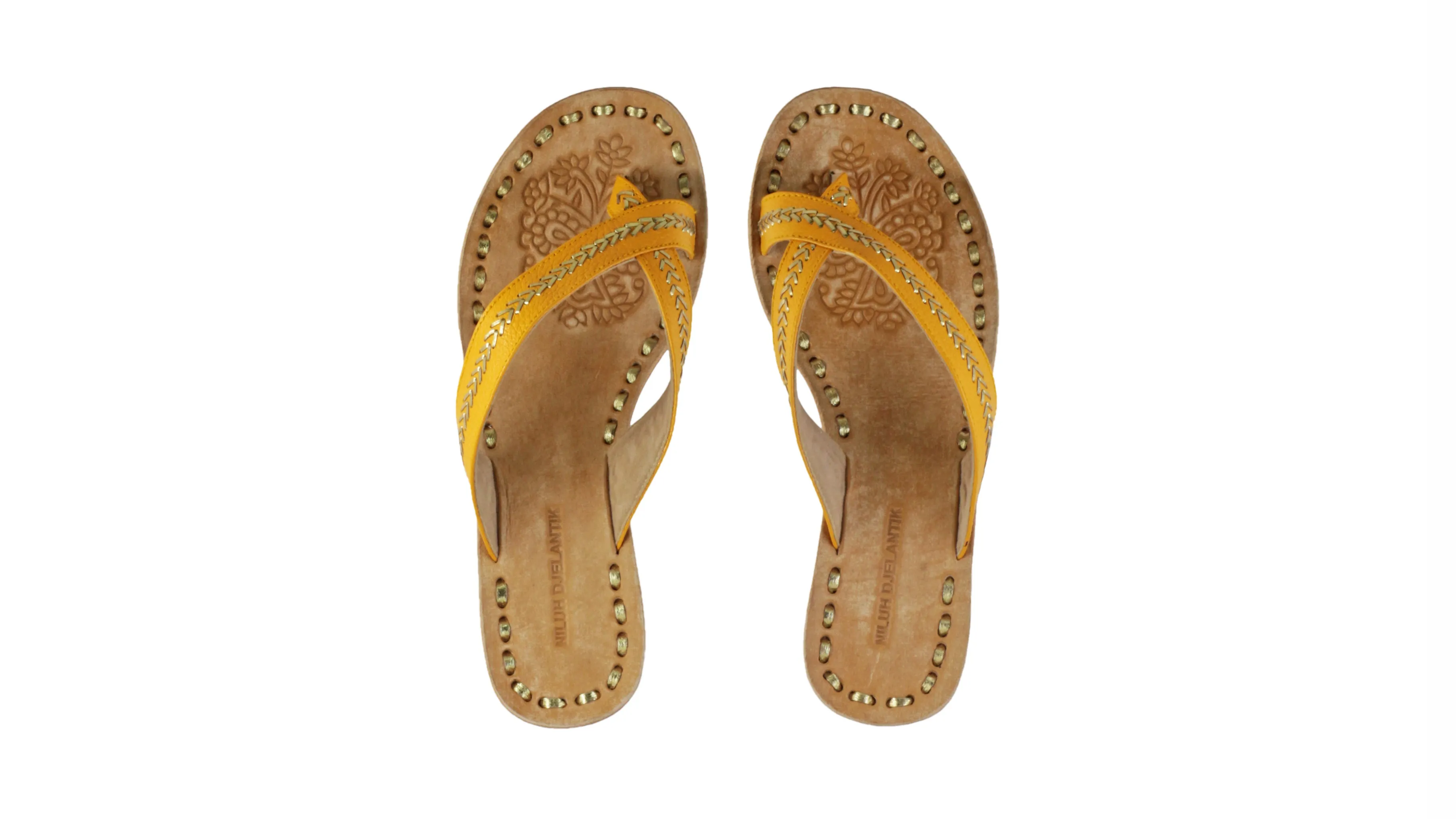 Louis 35mm wedges - Mustard & Gold