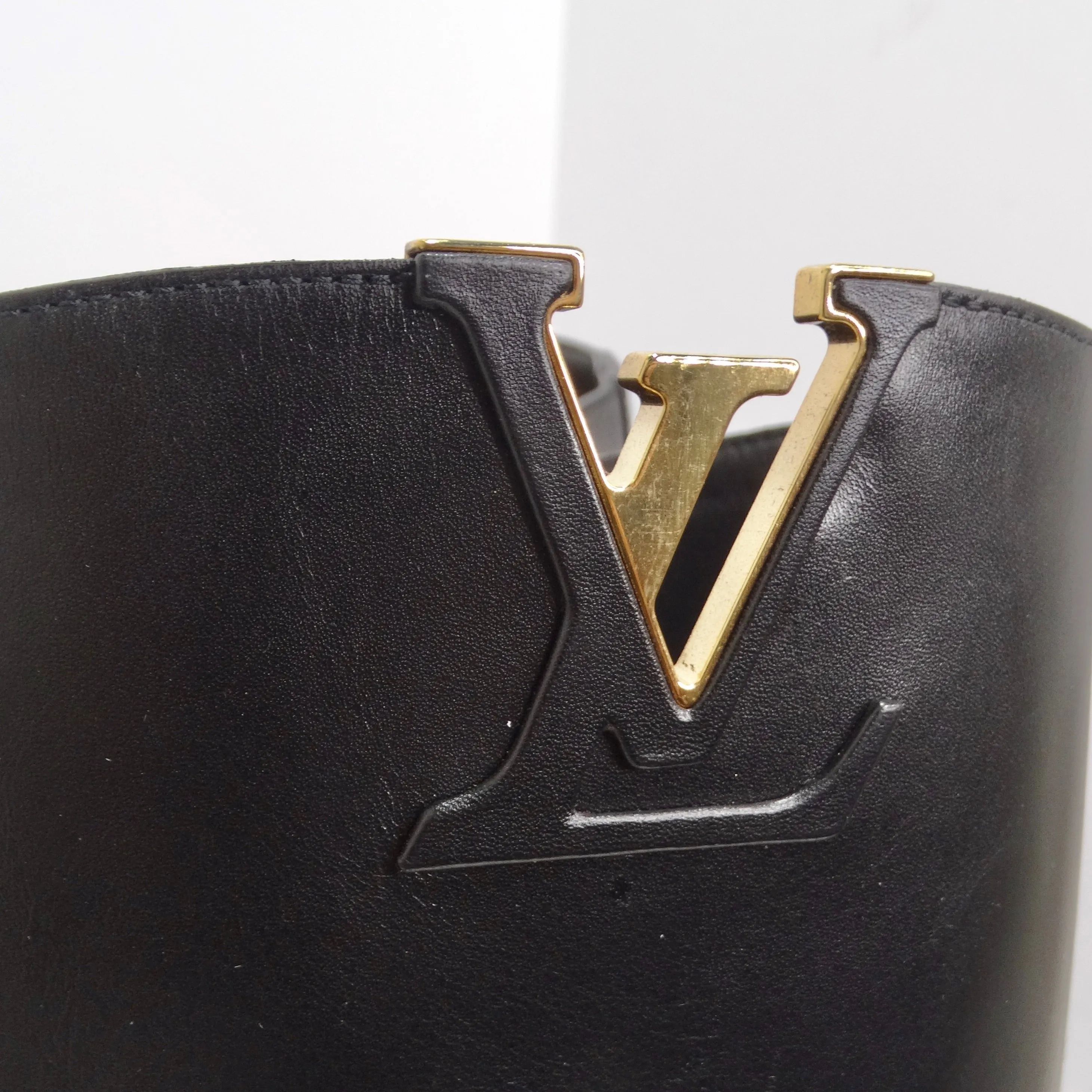 Louis Vuitton Heritage Black Leather Riding Boots