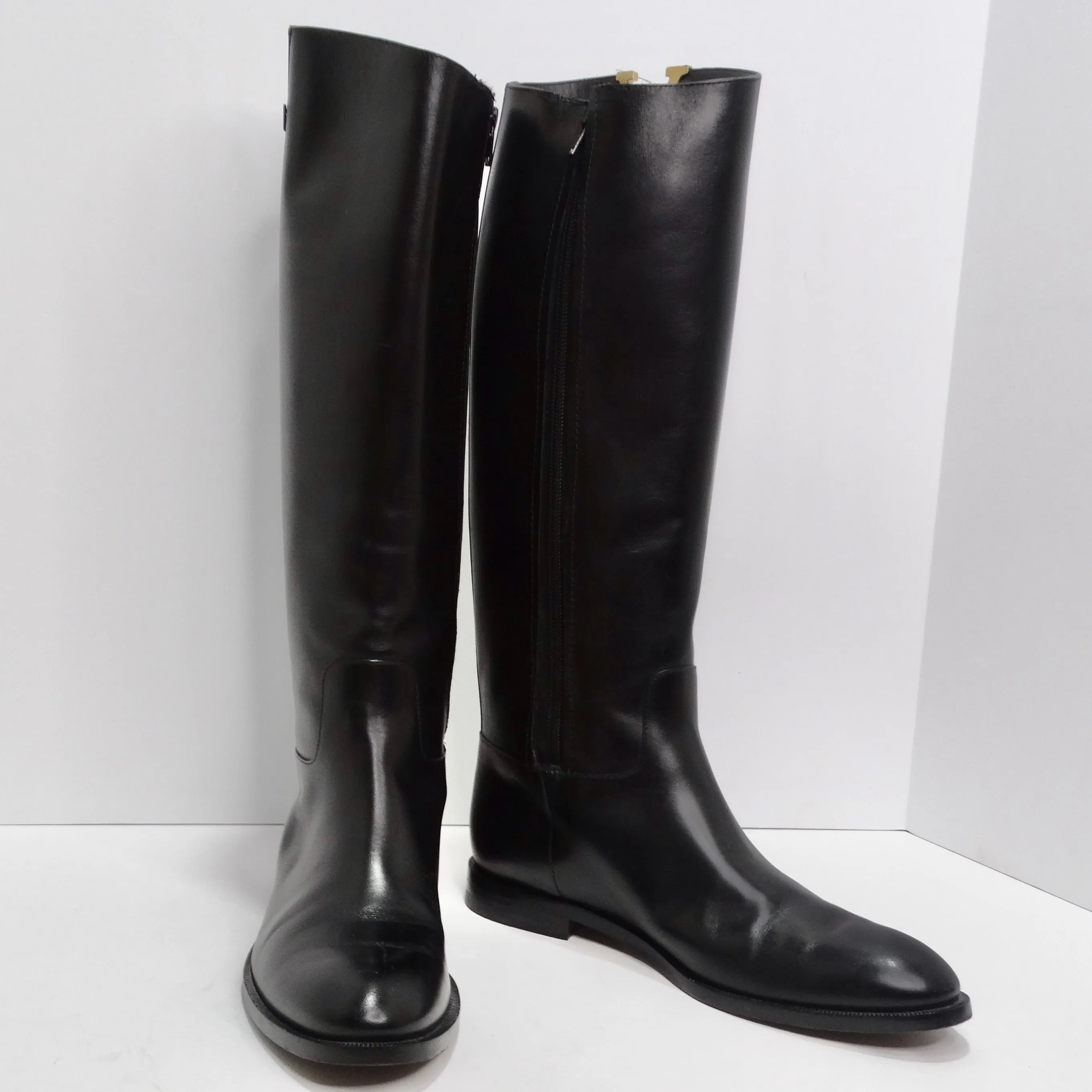 Louis Vuitton Heritage Black Leather Riding Boots