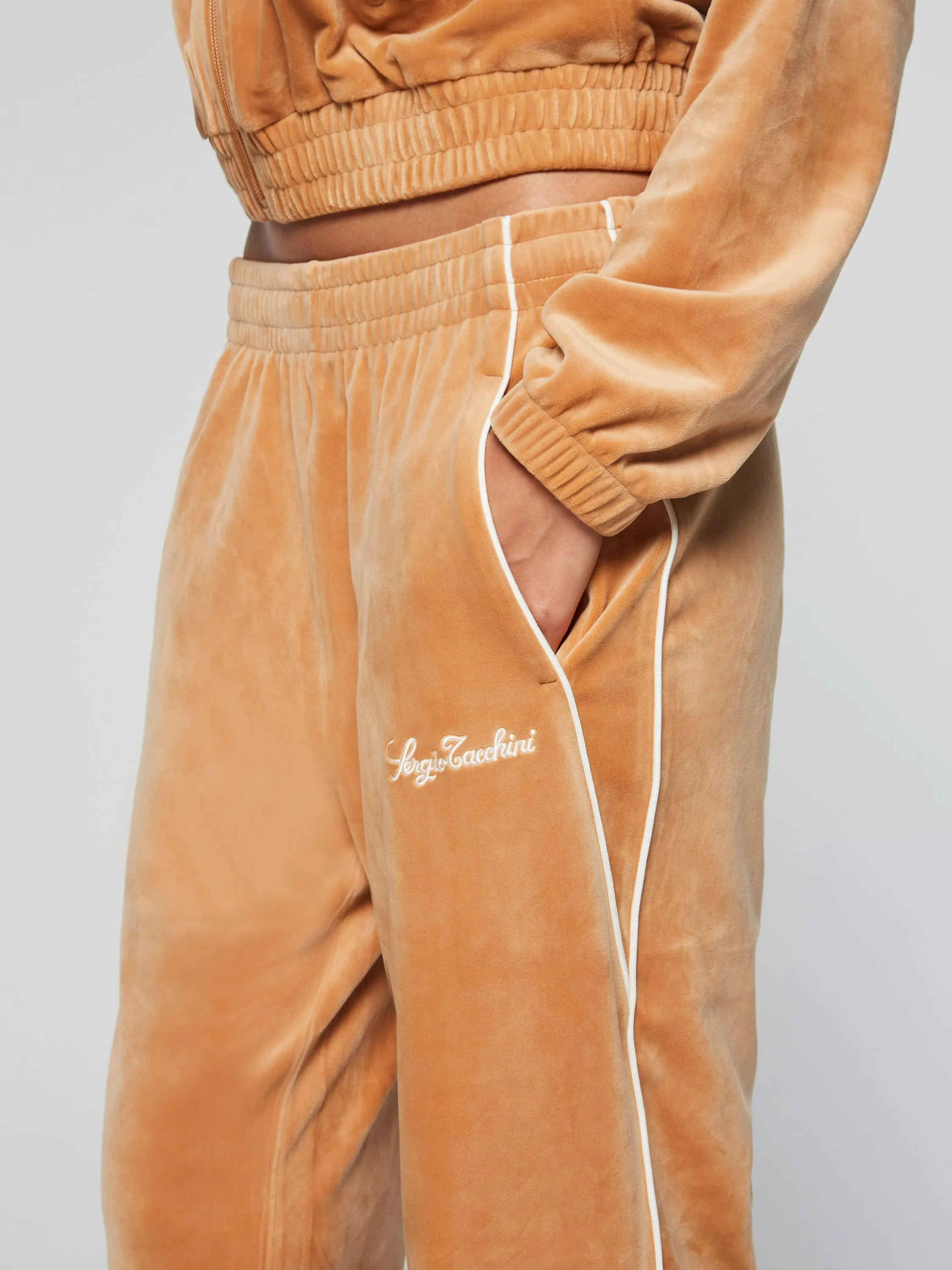 Mare Velour  Pant- Meerkat