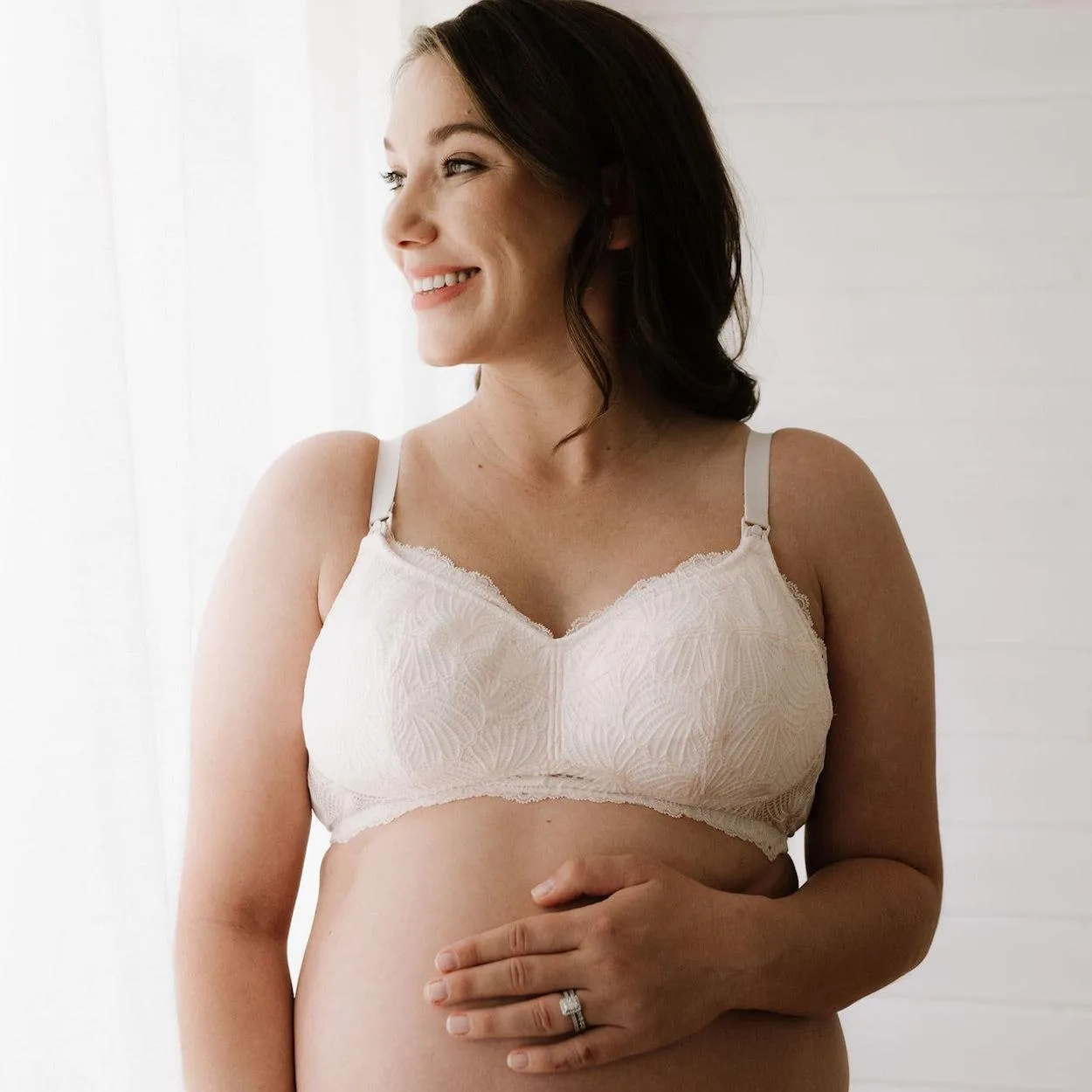 Maternity Premium Support Bra (Leakproof) - Crystal