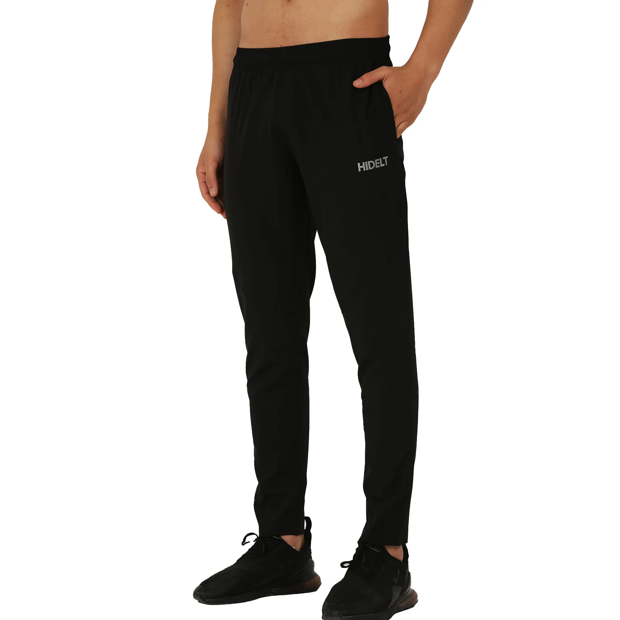 Men's Gym Wear Regular fit Track pants Black